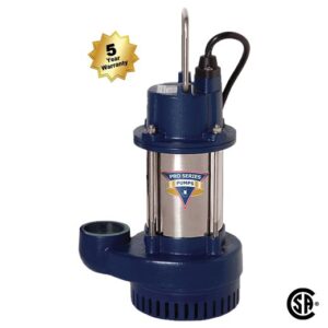 Cast iron stainless steal submersible sump pump  1/3 HP 20' cord